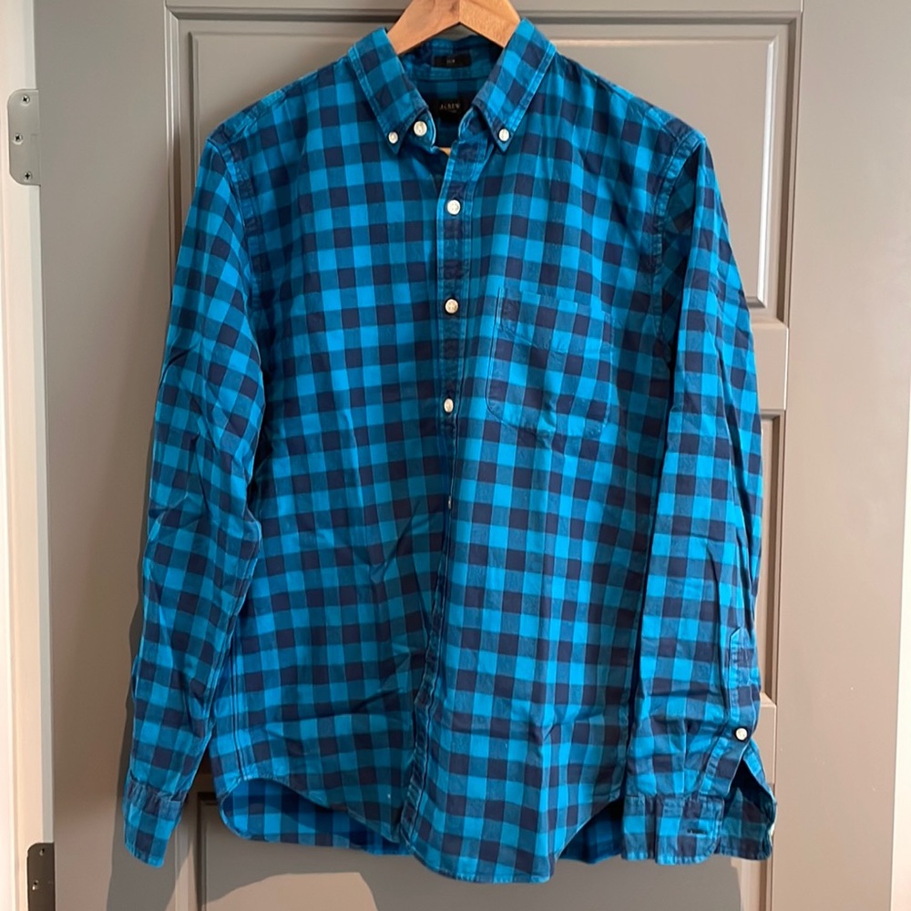 Jcrew buffalo plaid button down